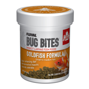 Fluval-Bug-Bites-Goldfish-Formula-45g-Small-to-Medium-Fish---Sinking-Granules-(A6350)