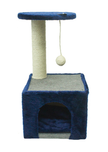 Tigga-Cat-Scratch-Box-amp-Platform-60cm-Blue-Fur-amp-Rope-with-Ball-(57782)