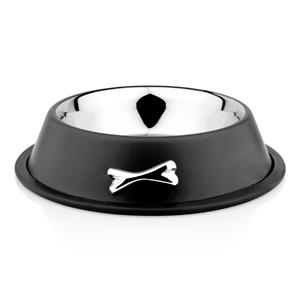3Bears-AntiSkid-Bowl-1460ml-Black-w/-Chrome-(3B5022146)