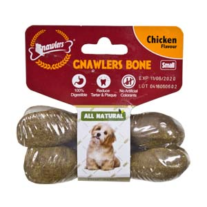 Gnawler-7.6cm-Chicken-Bone-3-Small-Twin-Pack-(00852)