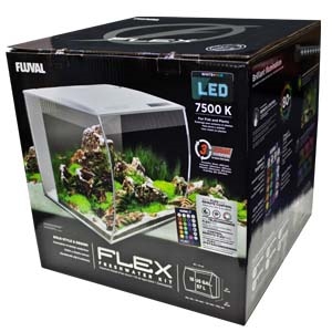 Fluval-Flex-Aquarium-Curved-Glass-57-lt--41x39x39cm-White-(15008)