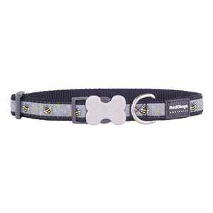 Red-Dingo-Dog-Collar-Bumble-Bee-Small-12mm-x-20-32cm-(DIN1285)