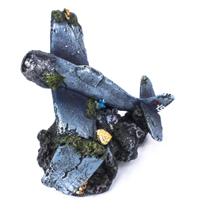AquaWorld-Crashed-WW2-Plane-B-12x12x10cm-(AQ155)