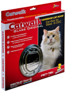 Catwalk-Glass-Fitting-Cat-Door-Clear-(GCDC)