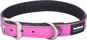 Red-Dingo-Dog-Collar-Hot-Pink-20mmx36cm-Vegan-Leather-(DIN7819)