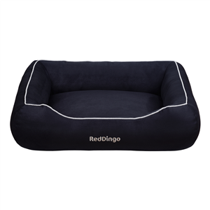 Red-Dingo-Donut-Bed-Medium-Black-80-x-60-x-21cm-(DIN0750)