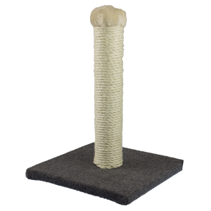 Tigga-Cat-Scratch-Pole-40cm-Grey-Carpet-amp-Rope-(57751)