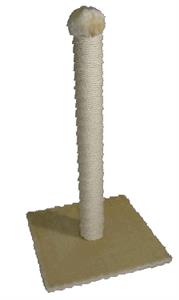 Tigga-Cat-Scratch-Pole-74cm-Cream-Fur-amp-Rope-(57764)