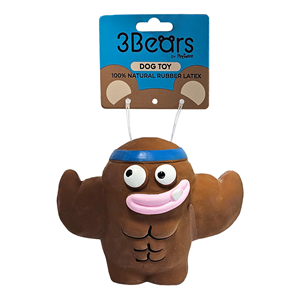 3Bears-Latex-Q-Brothers-11.5cm-Brown-(380030)
