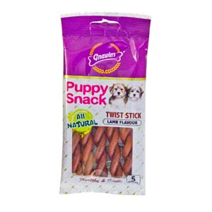 Gnawlers-Puppy-Snack-Twist-Stick-Lamb-80g-(05734)
