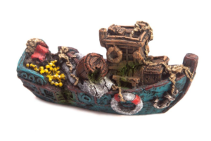 AquaWorld-Fishing-Boat-Blue-13.5x6.5x7cm-(AQ511)