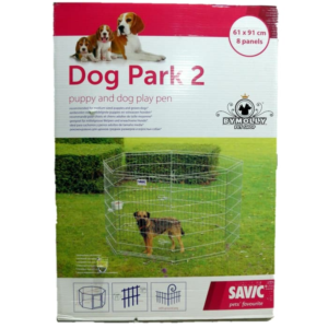 Savic-Dog-Park-2---610(w)-x-910(h)-x-8-panel-Zinc-Plated-(SAV3287)