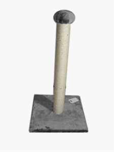 Tigga-Cat-Scratch-Pole-74cm-Grey-Fur-amp-Rope-(57762)